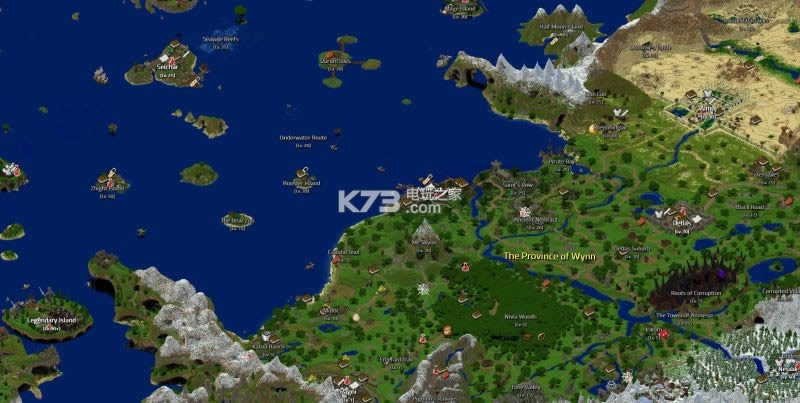 Wynncraft ���������� ��ͼ