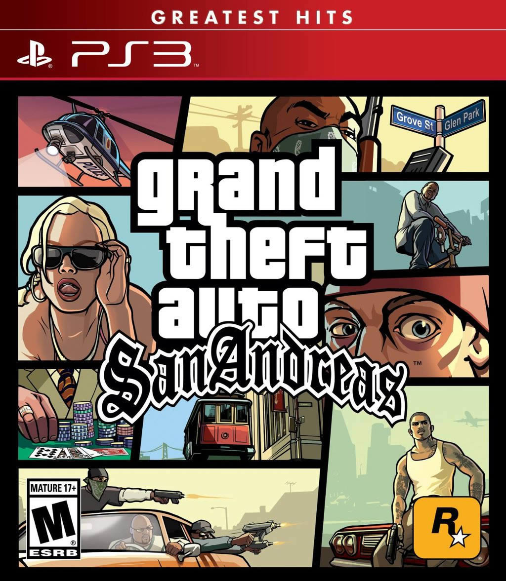 PS3《侠盗猎车手GTA圣安德烈斯高清版》PSN英文版下载