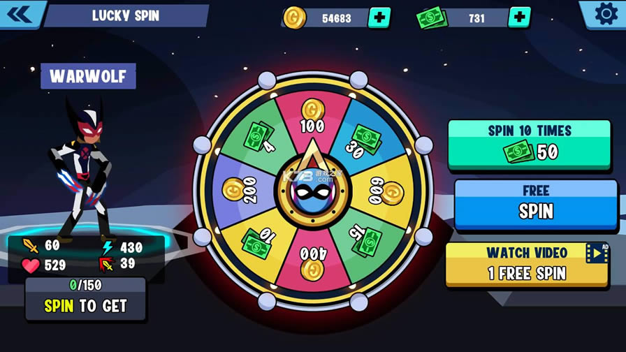 火柴人超级英雄战争破解版-火柴人超级英雄战争无限金币钻石版下载v0.2.3